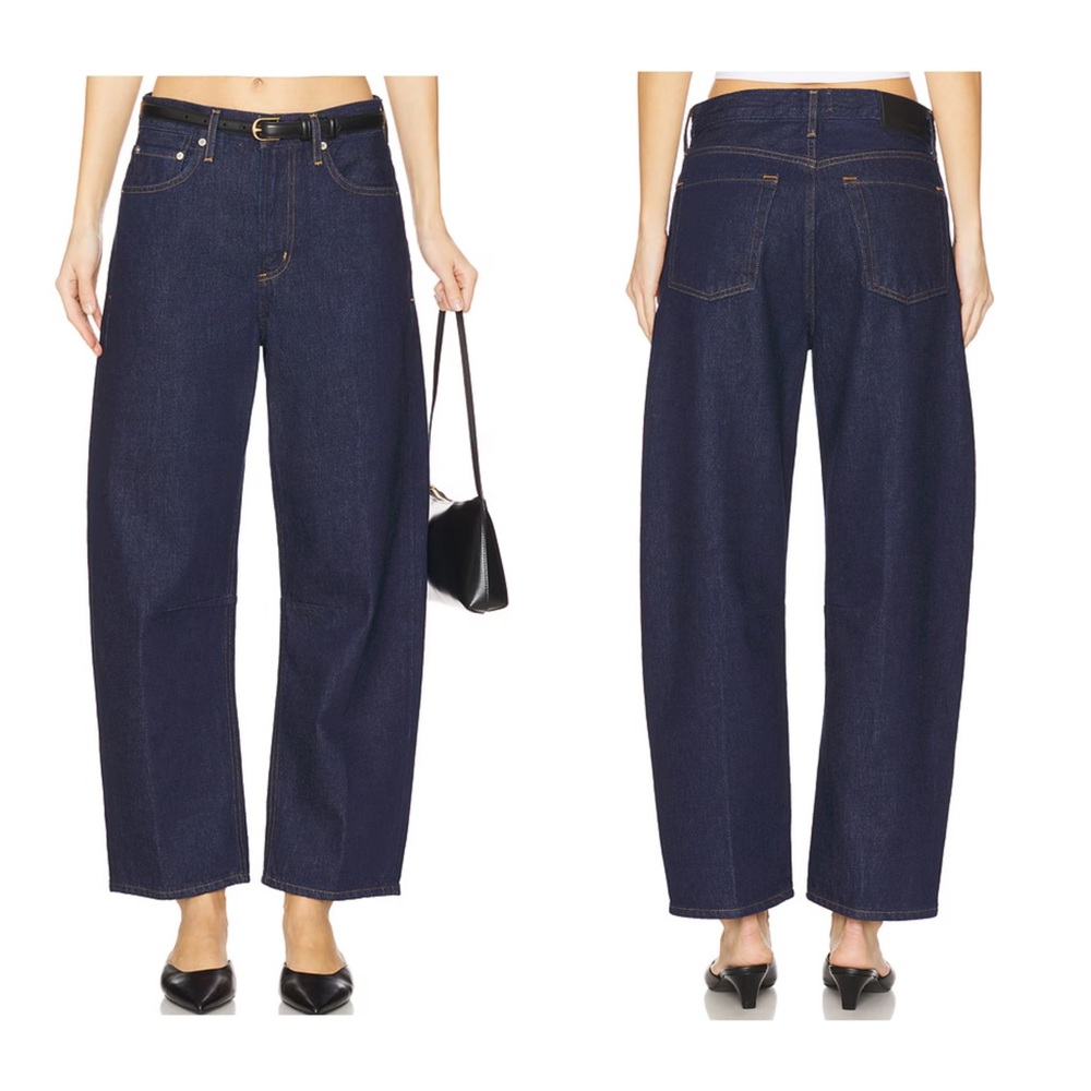 Citizens Of Humanity Navy Wide Leg Jeans
